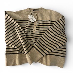 NWT Zara long sleeve round sweater M